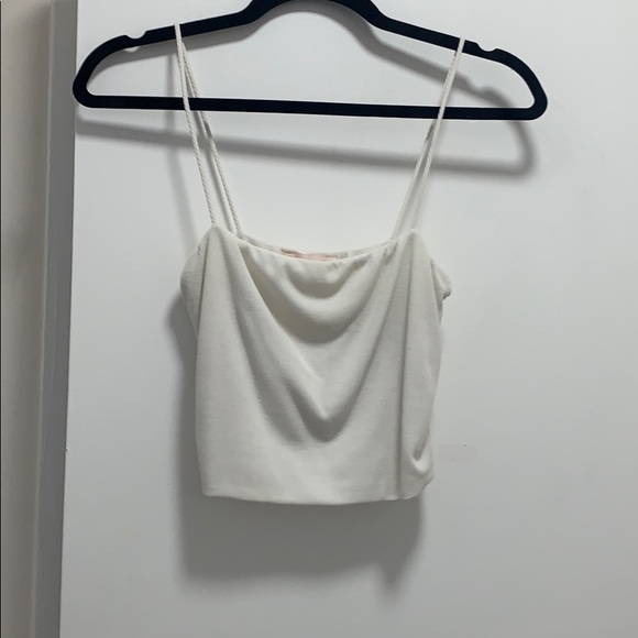 12th Tribe Tops - 12th tribe white tank crop top